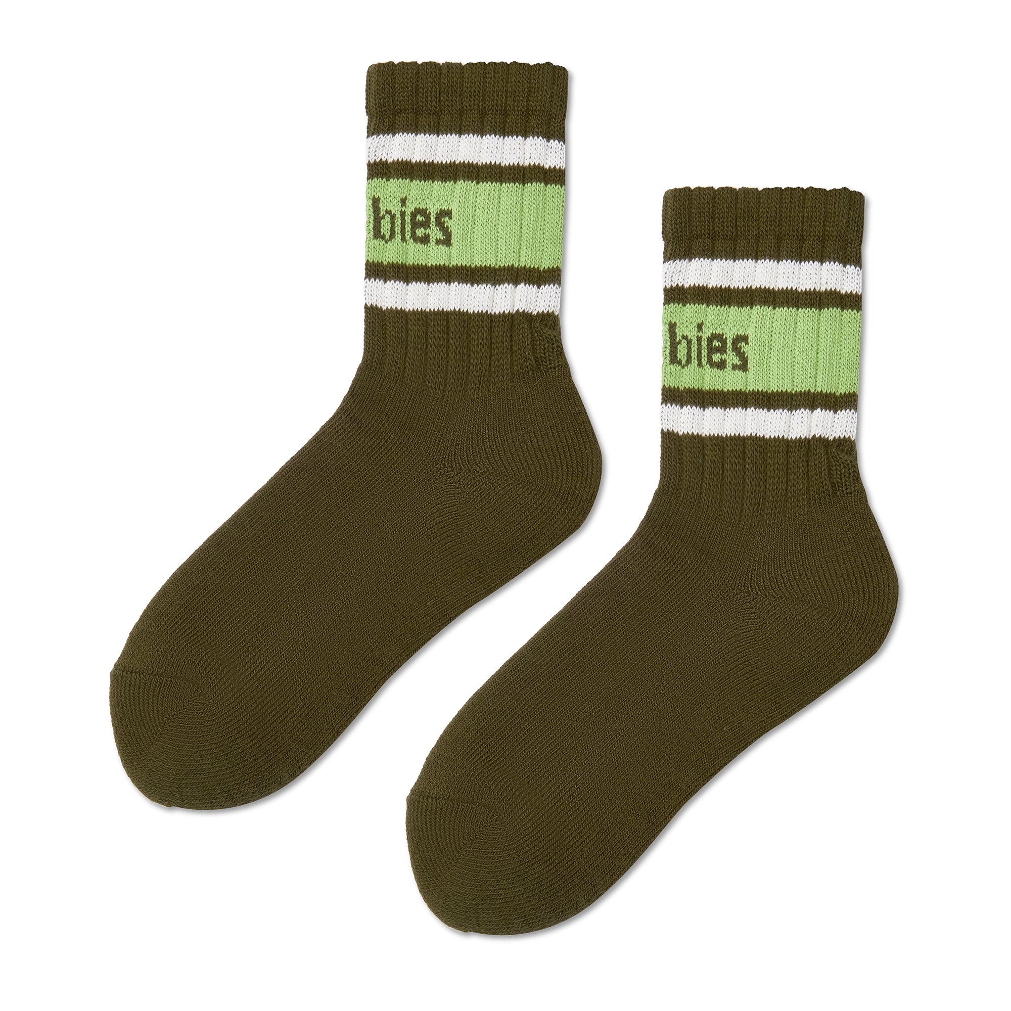 GUM Crew Sock - Women's - Moss & Pistachio - Image 4