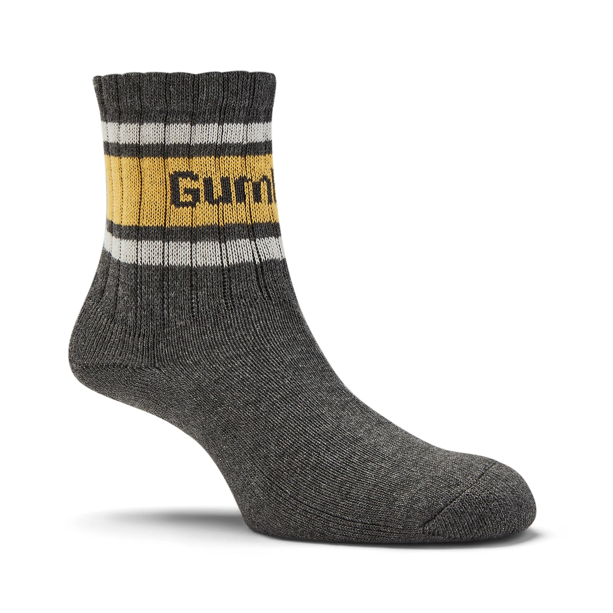 GUM Crew Sock - Men's - Grey & Curry - Image 3