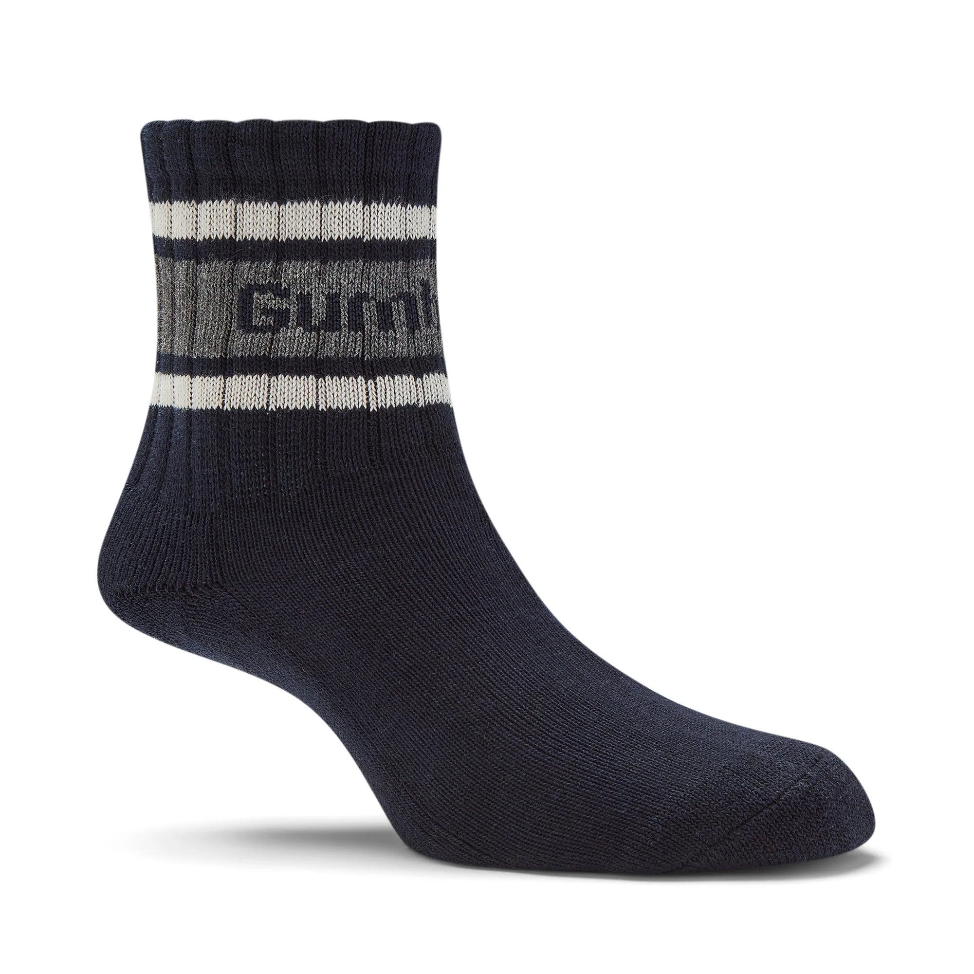GUM Crew Sock - Men's - Navy & Grey - Image 6