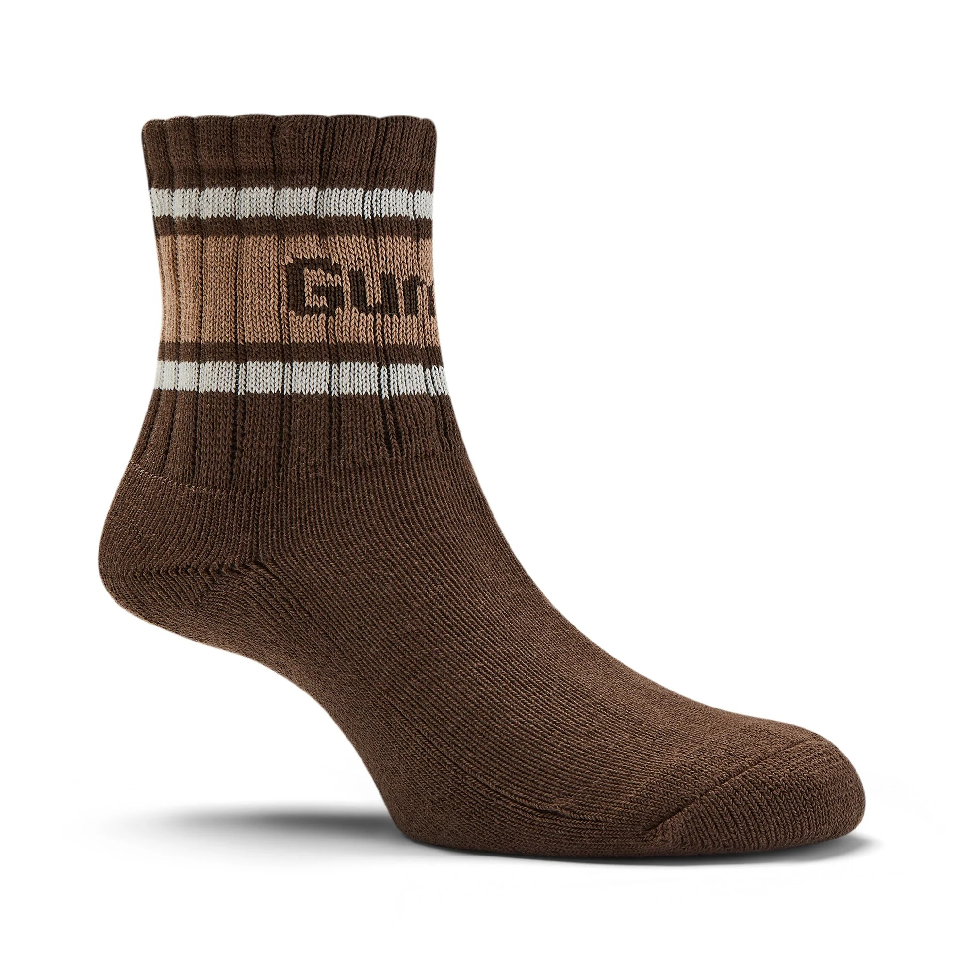 GUM Crew Sock - Women's - Chocolate & Cream - Image 6