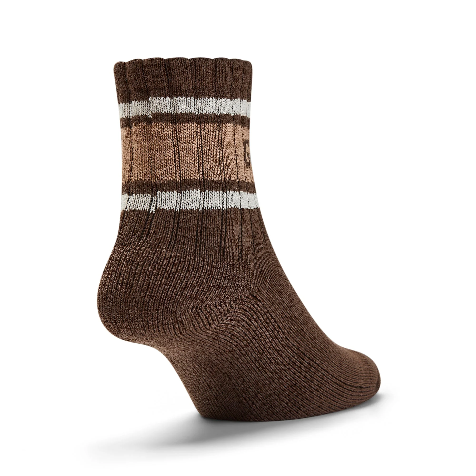 GUM Crew Sock - Women's - Chocolate & Cream - Image 7