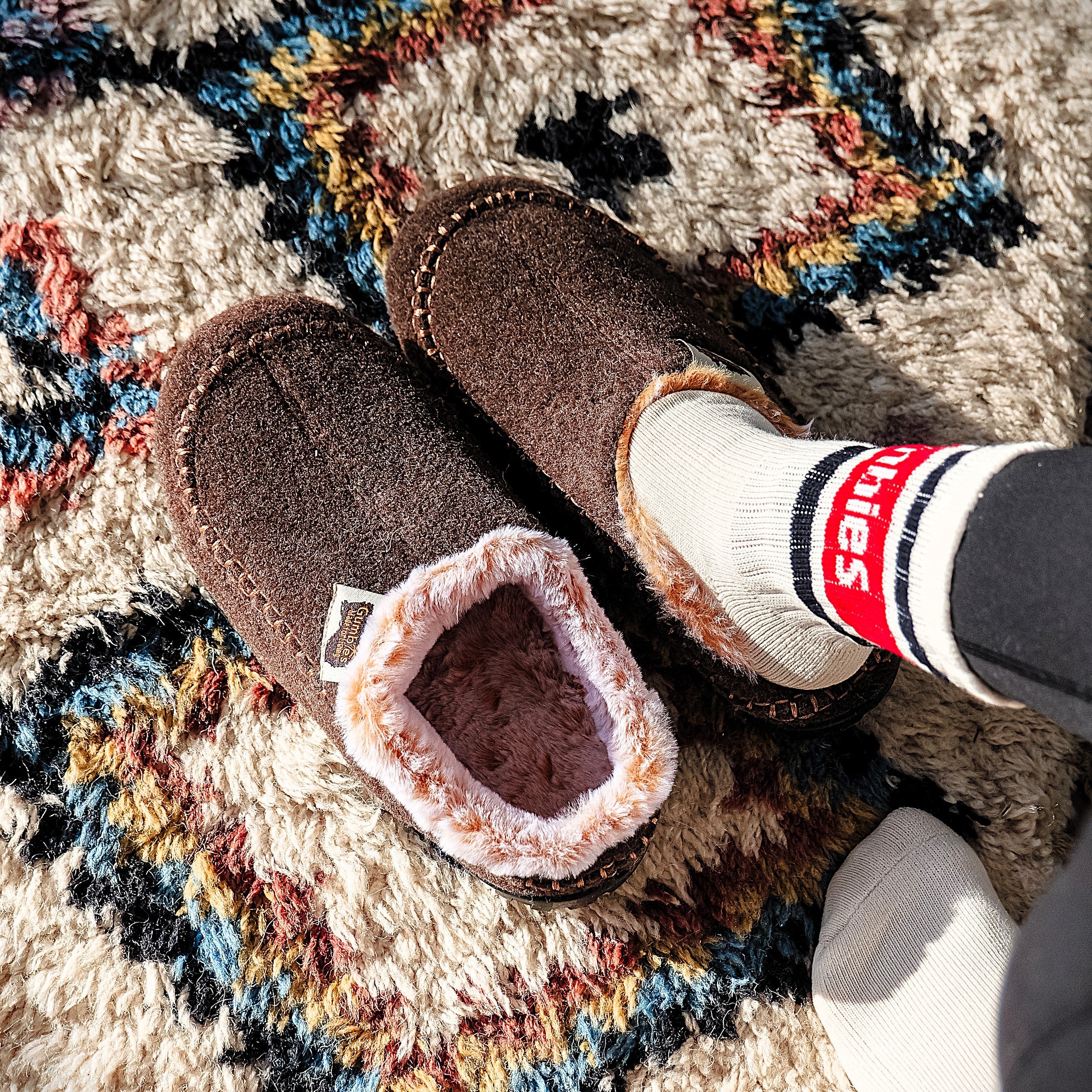 GUM Crew Sock - Women's - Cream & Red - Image 4