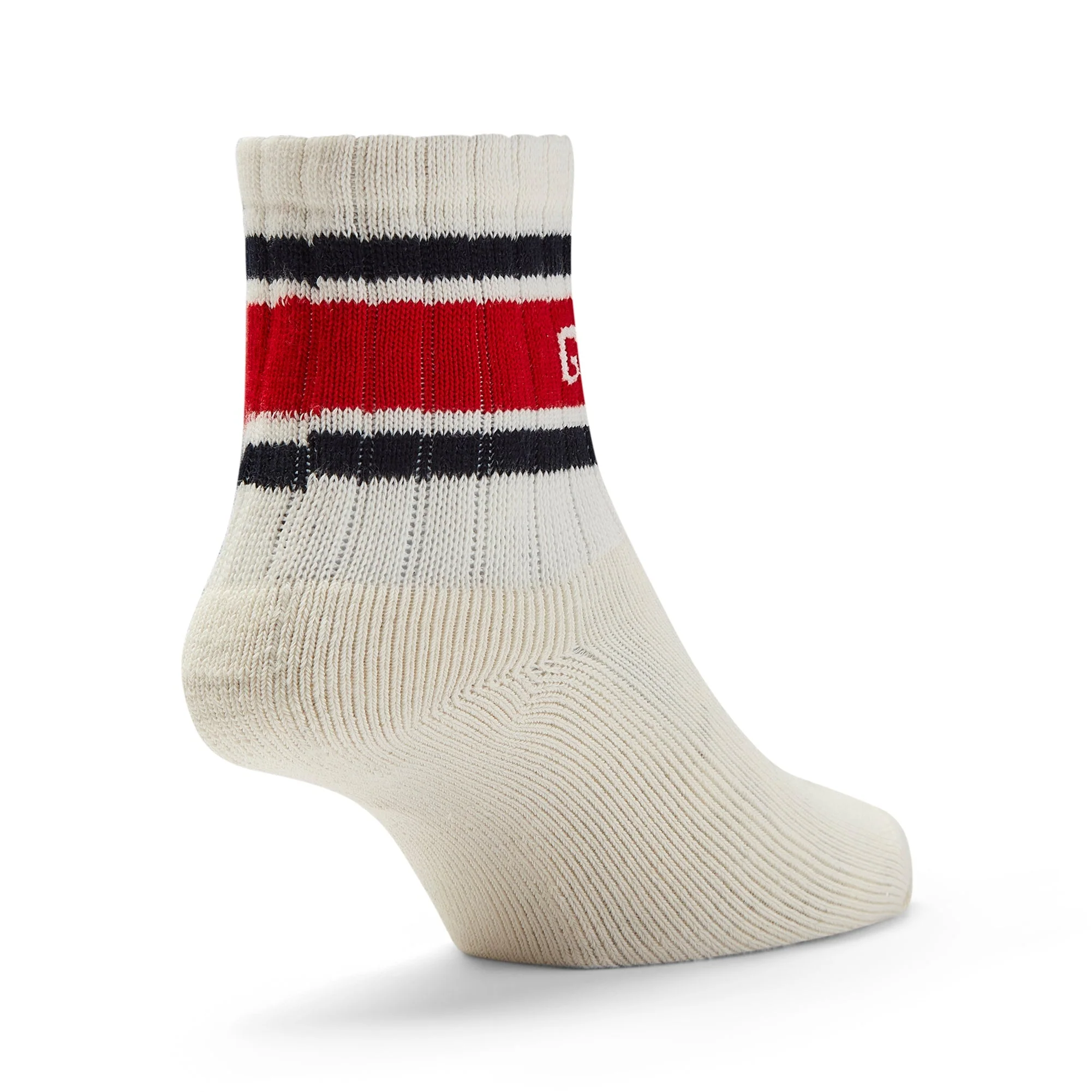 GUM Crew Sock - Women's - Cream & Red - Image 8