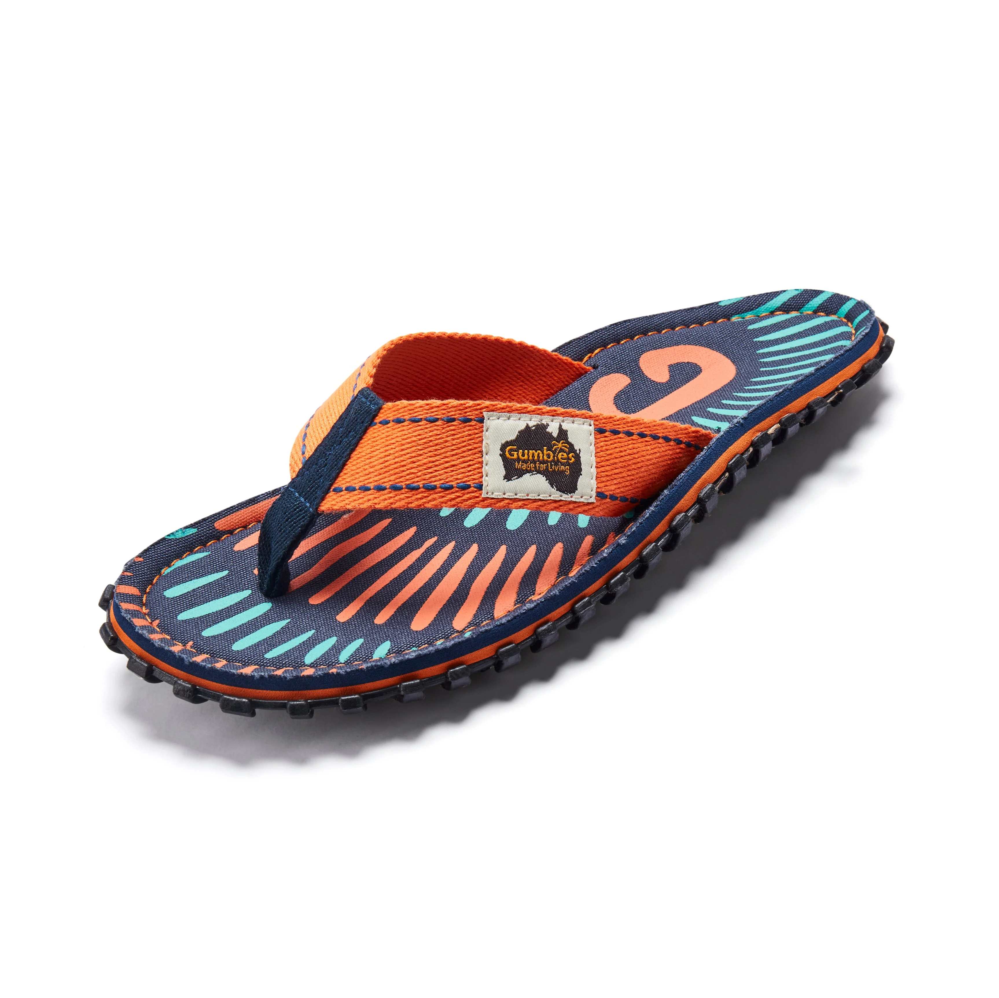 Islander Flip-Flops - Men's - Tangerine Burst - Image 3