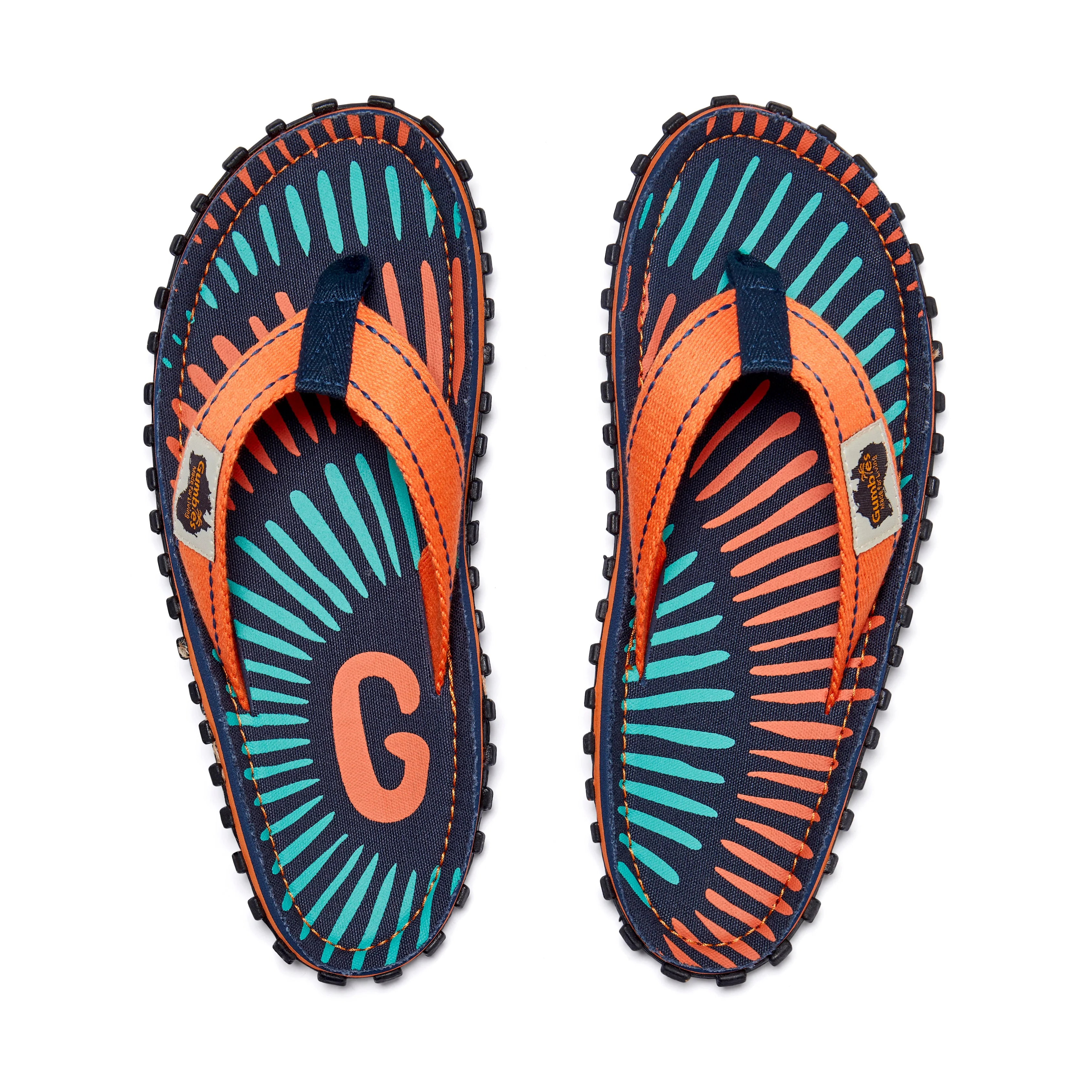 Islander Flip-Flops - Men's - Tangerine Burst - Image 4