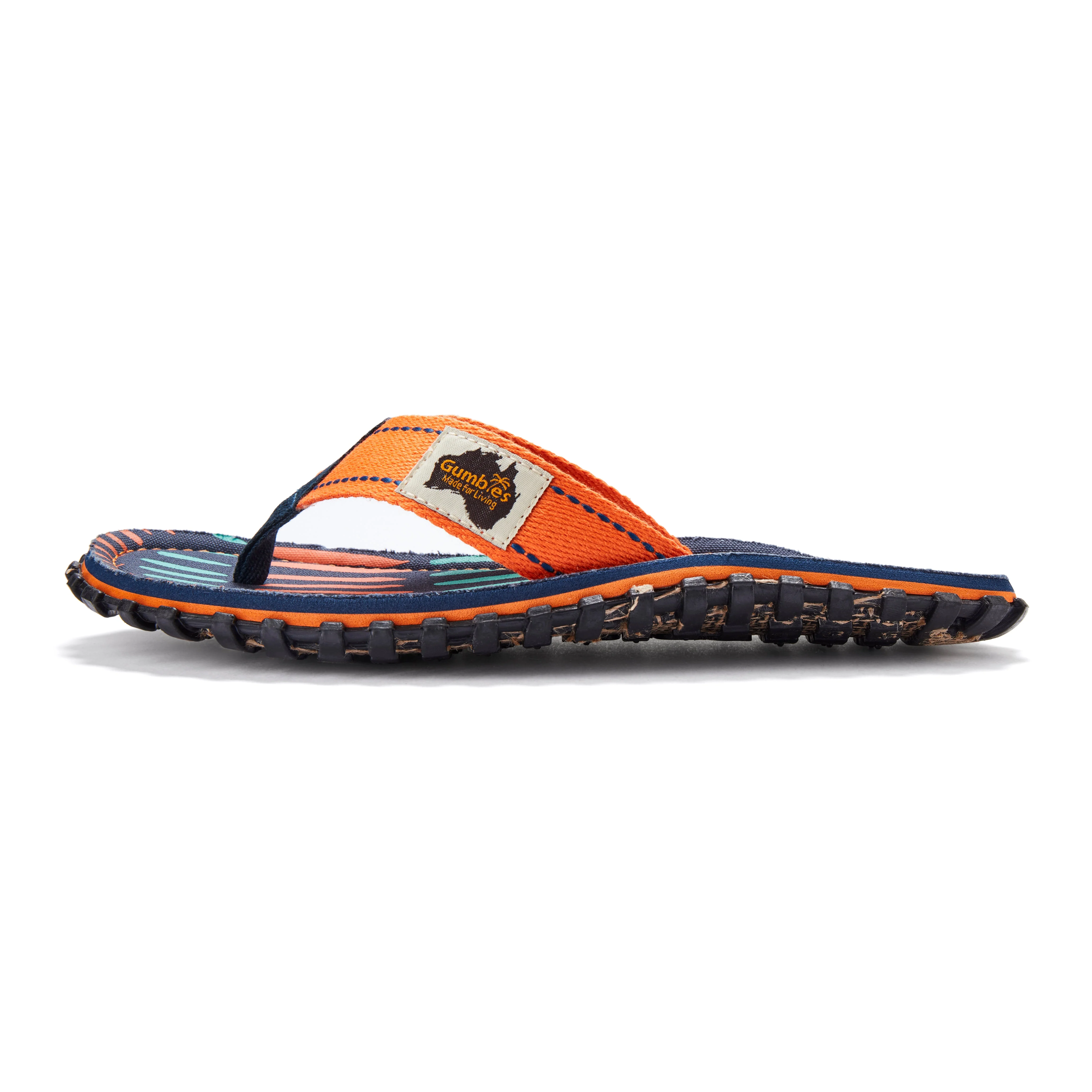 Islander Flip-Flops - Men's - Tangerine Burst - Image 5