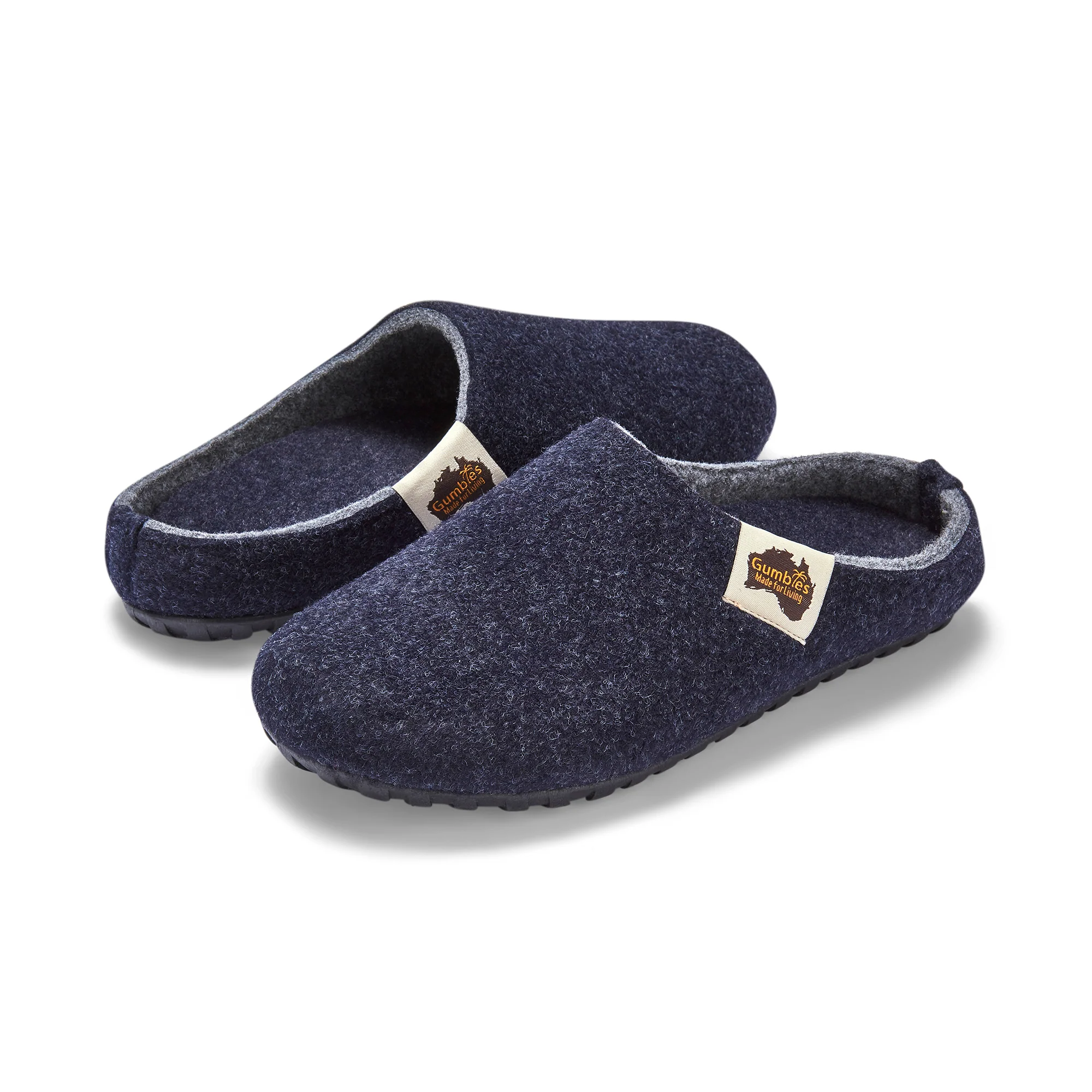 Outback Slippers - Men's - Navy & Grey - Image 3