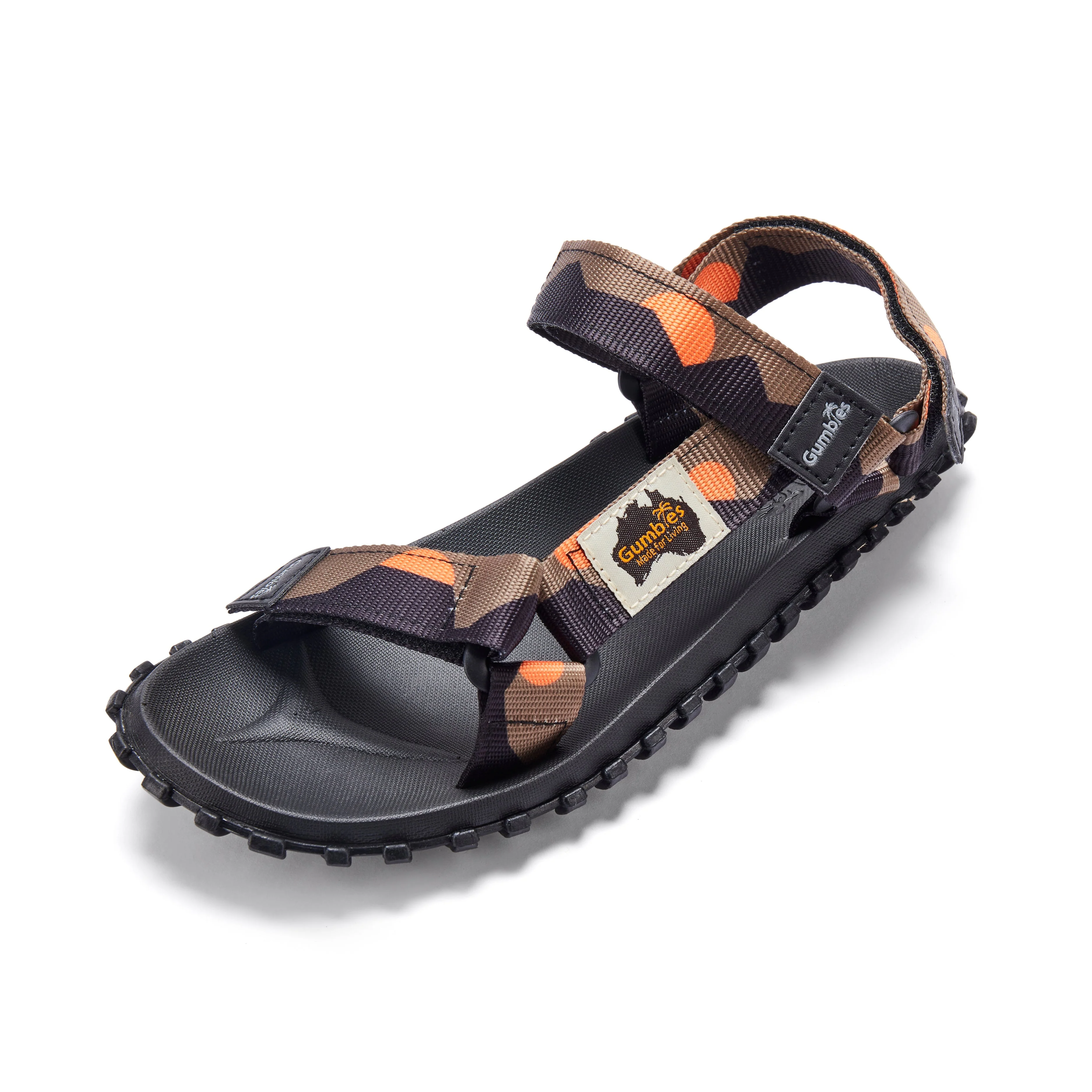 Scrambler Sandals - Men's - Khaki & Orange - Image 3