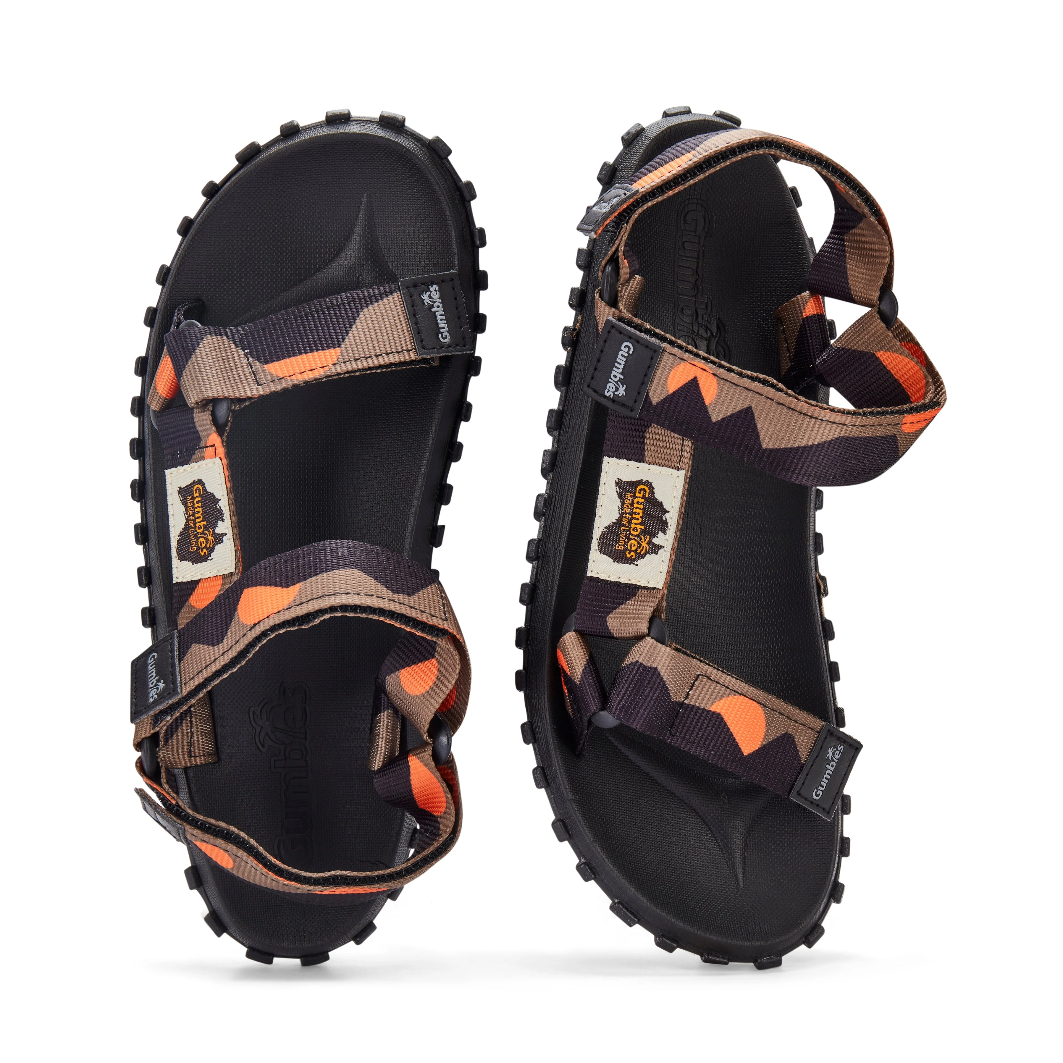 Scrambler Sandals - Men's - Khaki & Orange - Image 6